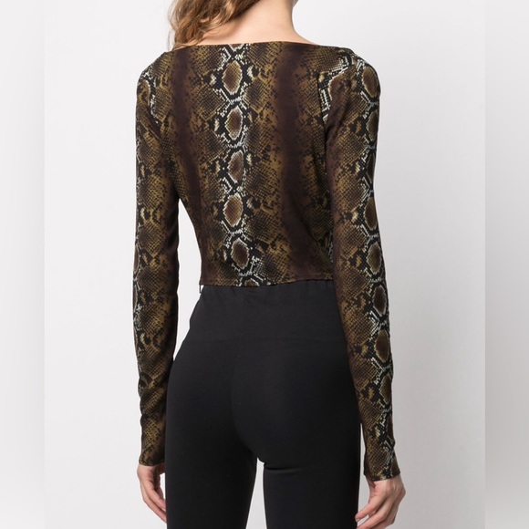 VERSACE SNAKESKIN CROPPED TOP - Picture 3 of 3